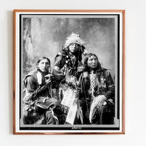 Digital, 1800s, Native Americans, INSTANT DOWNLOAD, Black and White Portrait, printable, vintage historical photograph