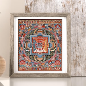 14th Century Tibetan Jnanadakini Mandala Art Print (Digital Download)
