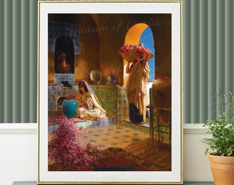 Digital, The Perfume Makers, Rudolph Ernst, Ottoman Empire, North Africa, Islamic, Orientalist Painter, INSTANT DOWNLOAD
