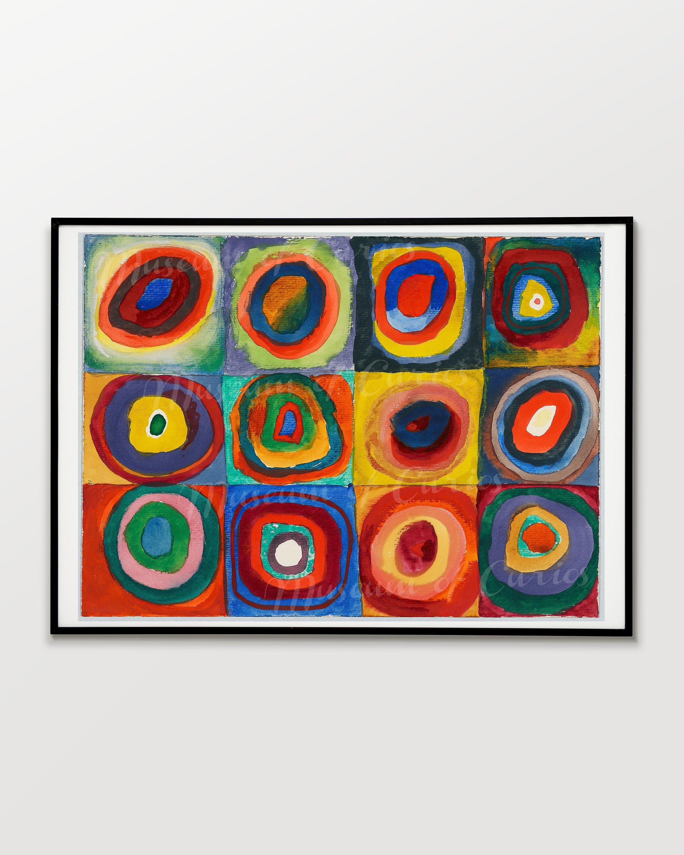 Digital, 1913, Squares With Concentric Circles, Wassily Kandinsky