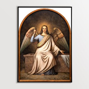 Angel at the Tomb of Christ: 1800s Danish Biblical Art (Digital Download)
