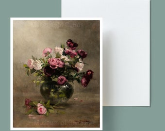 Eve Gonzales Roses Card: 1870s French Art (Digital Download)