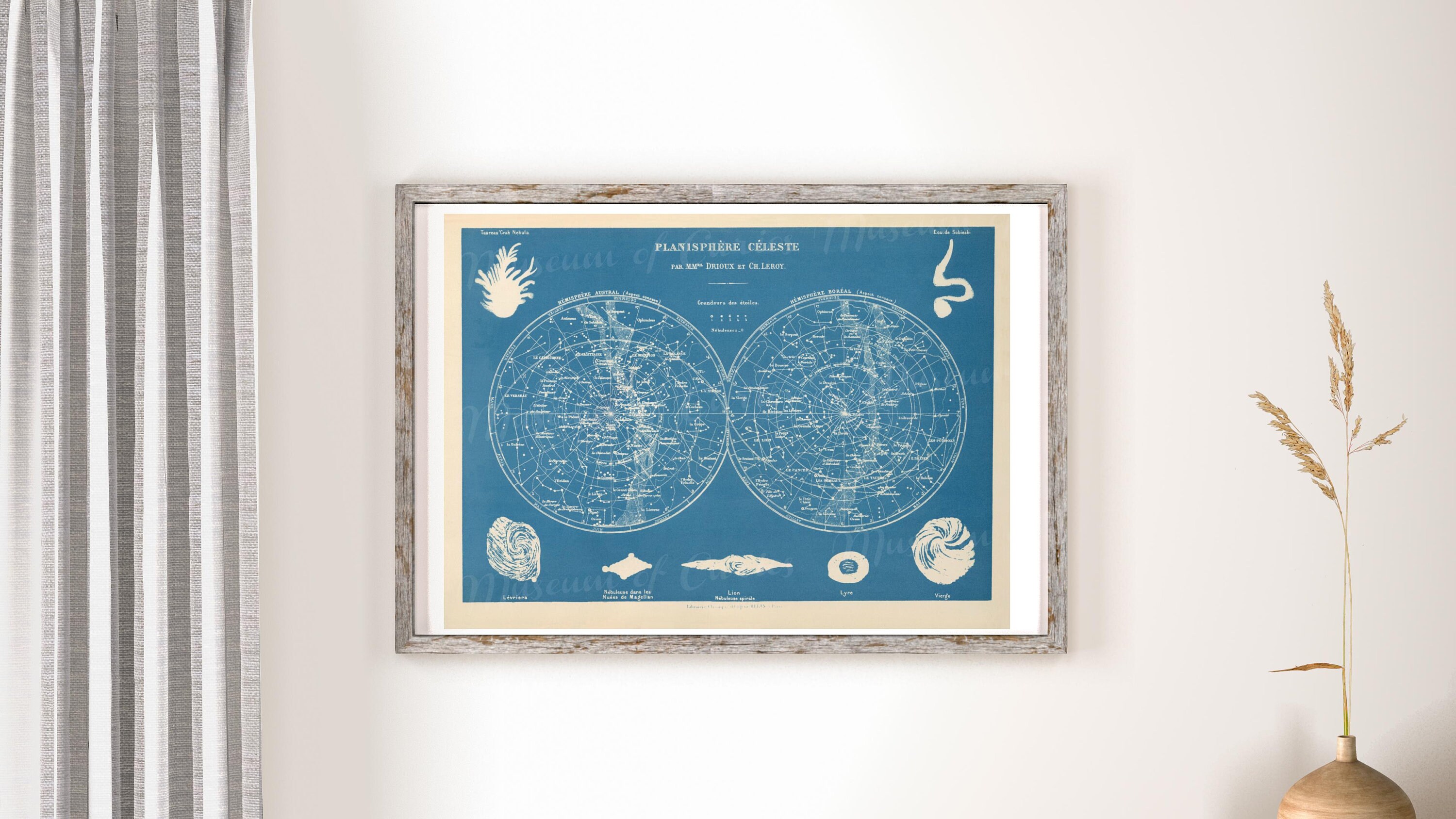 Digital, 1886, Planisphere Celeste, Seven Constellation Digital, 1886, Planisphere Celeste, Seven Constellation