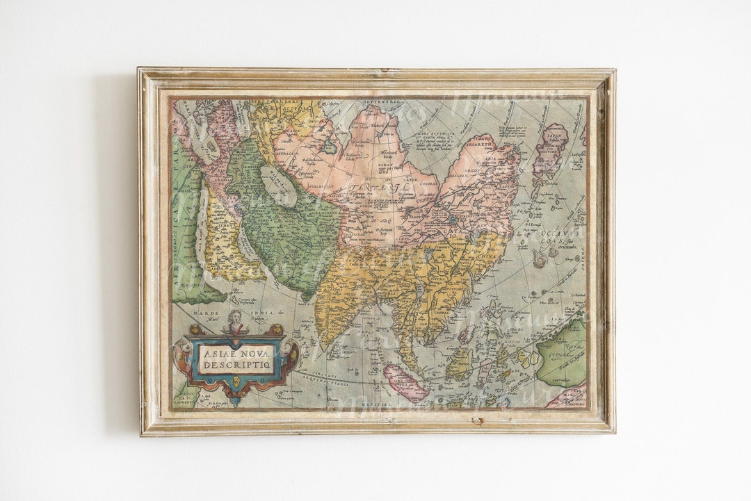 最新日本國地圖 ASIAE NOVA DESCRIPTIO 額装アート　レトロ il_1080xN.4513719357_9vwp.jpg