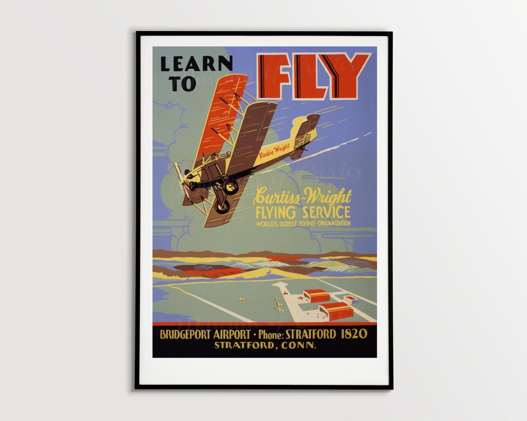 Digital 1930 'learn to Fly Curtiss-wright Flying Service 