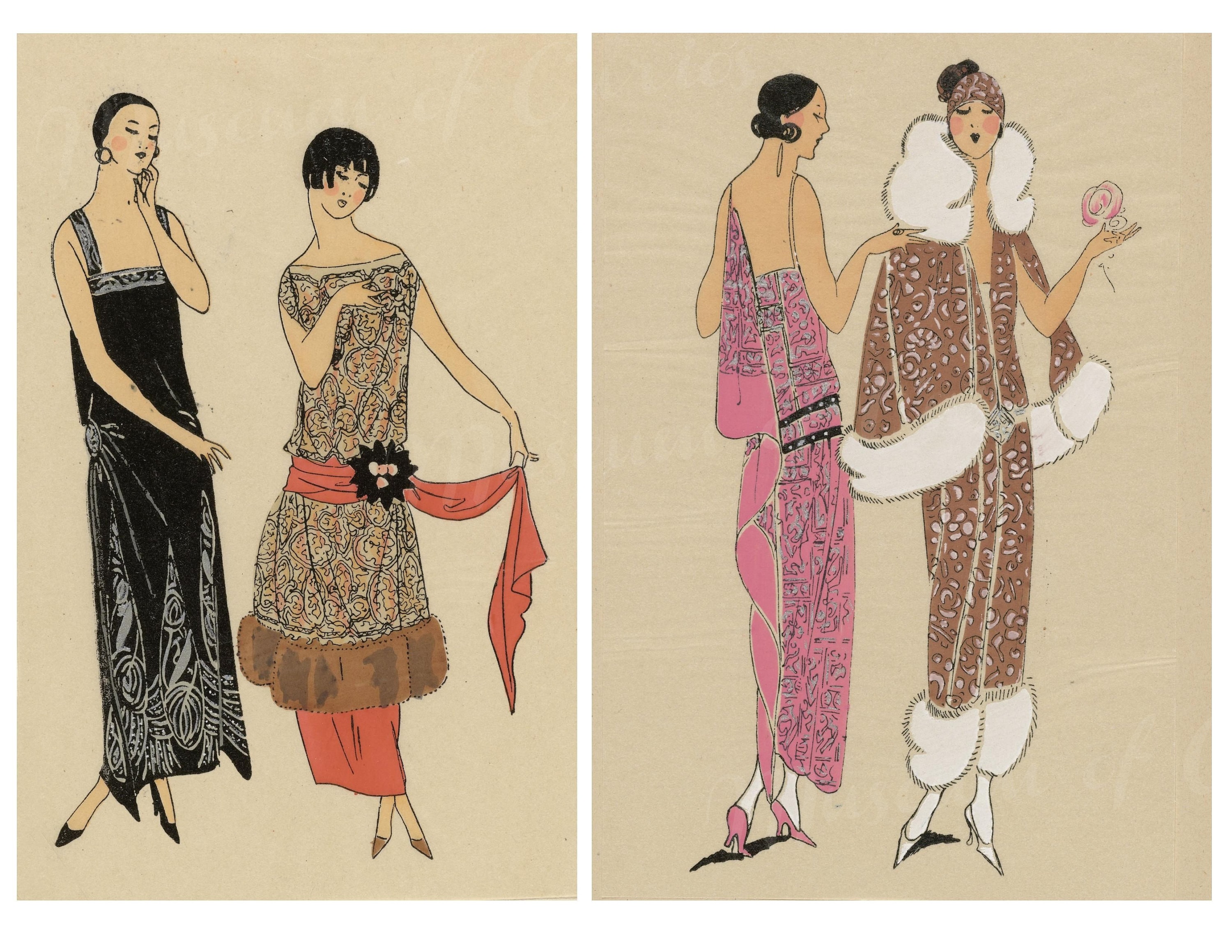 1920年代のファッションプレート：フラッパー時代のエフェメラ