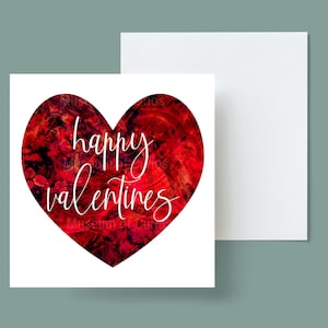 Digital, Happy Valentines Day Karte, SOFORT DOWNLOAD, druckbar, Quadratisches Format, Valentinstag