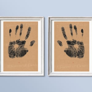 Digital, 1890&#39;s, Left Hand & Right Hand Print, INSTANT DOWNLOAD, Printable hands, Two Sizes
