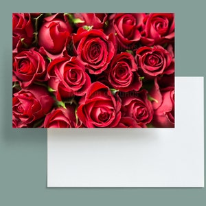 Digital, Blumenstrauß aus roten Rosen, Be My Valentine, Valentinstag, Muttertag, INSTANT DOWNLOAD, druckbare Karte, Rosenfoto