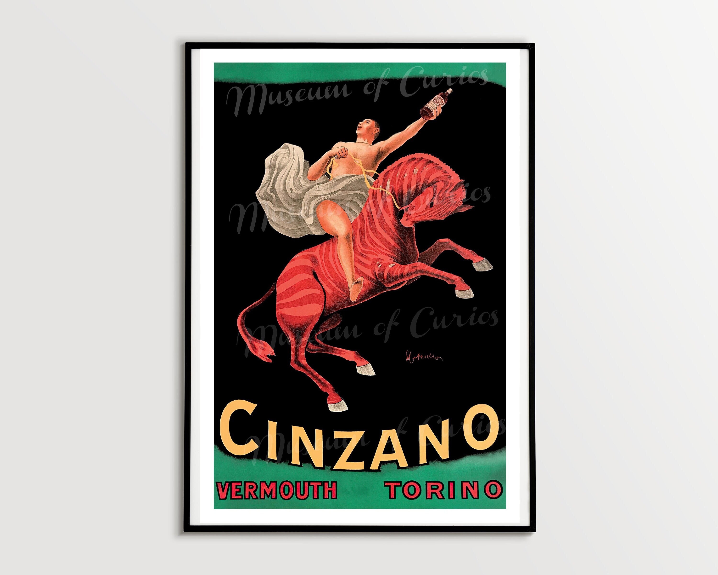 Digital, 1910, Cinzano Vermouth Torino, Leonetto Cappiello