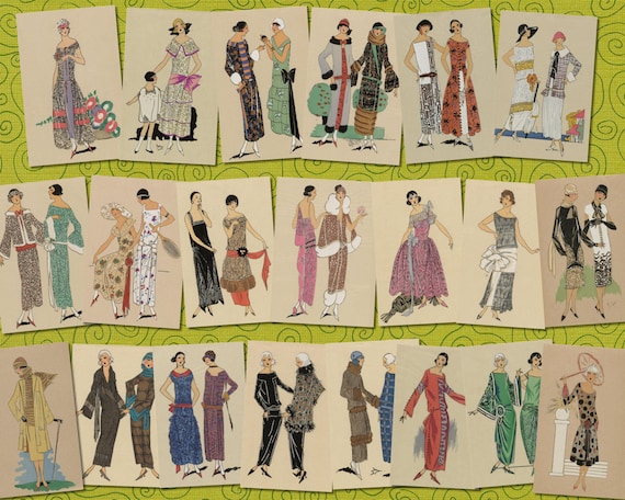 1920年代のファッションプレート：フラッパー時代のエフェメラ