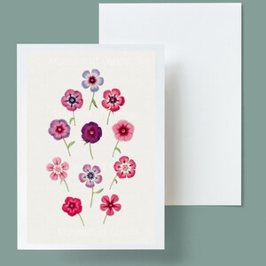 Numérique, 1800s, Phlox Flowers, TÉLÉCHARGEMENT INSTANTANÉ, Floral rose, Conception de carte de vœux