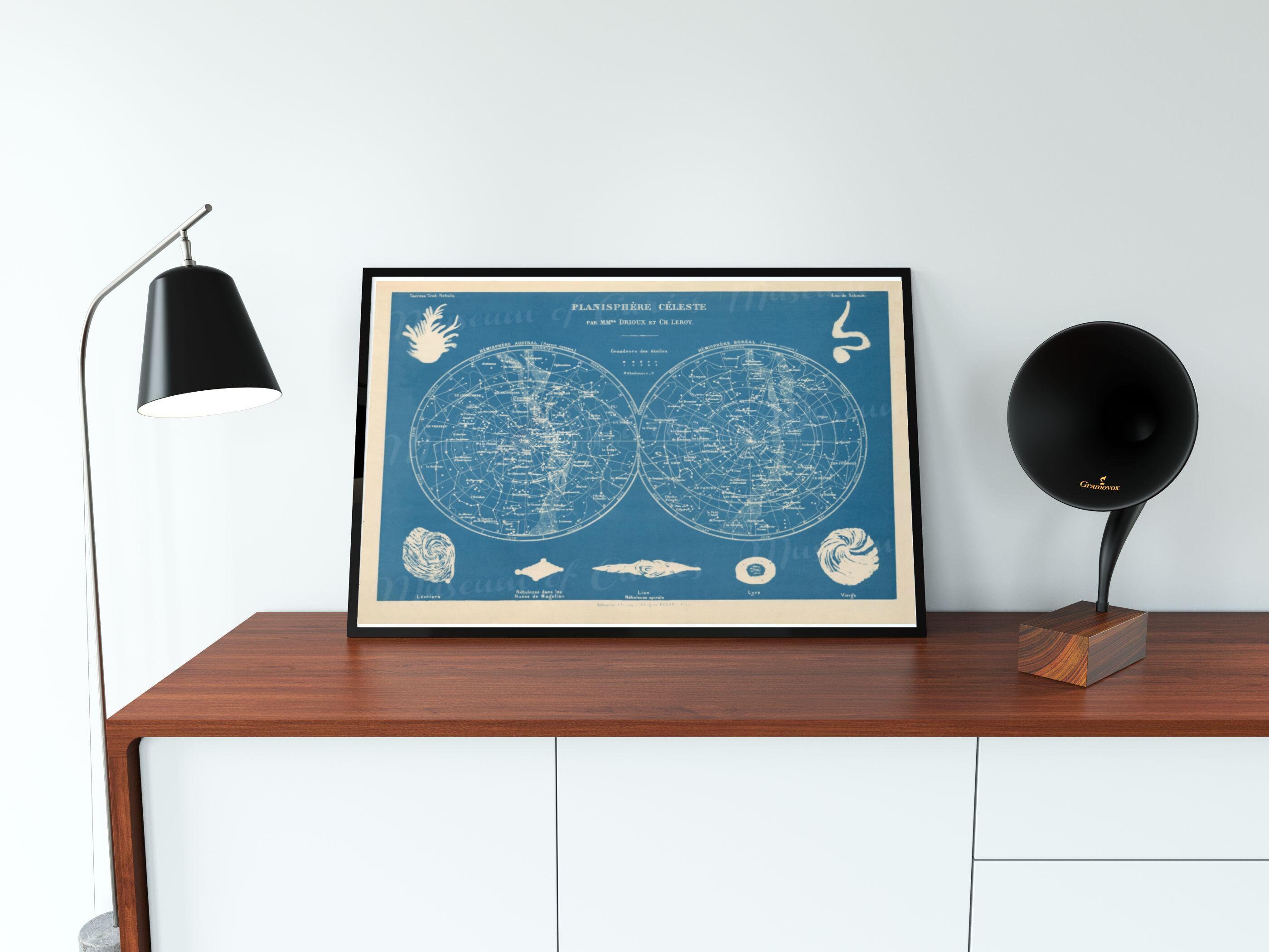 Digital, 1886, Planisphere Celeste, Seven Constellation Digital, 1886, Planisphere Celeste, Seven Constellation