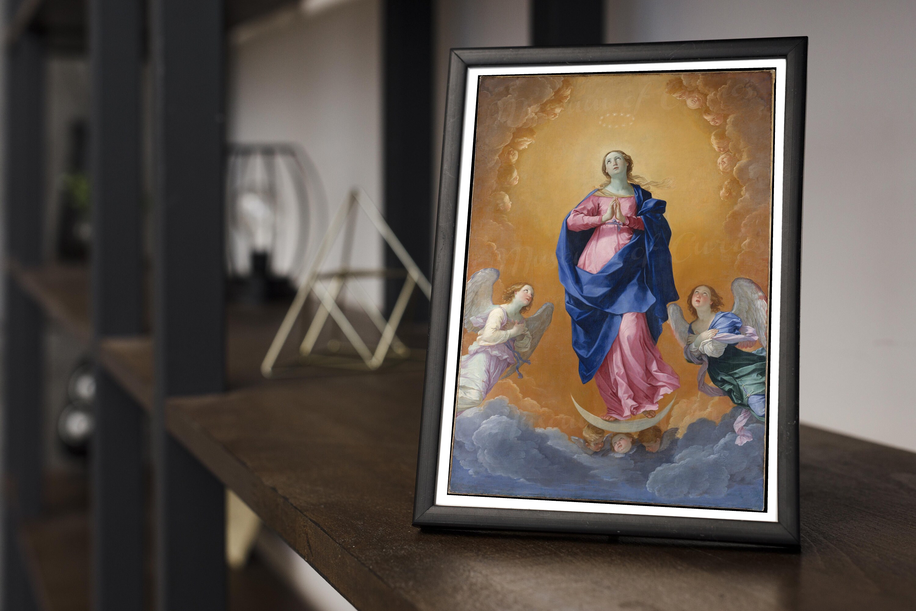 Antique digital print The Immaculate Conception Guido Reni