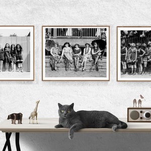 Digital, 1920s, Set of 3 black and white photographs, bathing beauties, INSTANT DOWNLOAD, printable photos, wall art, B&W