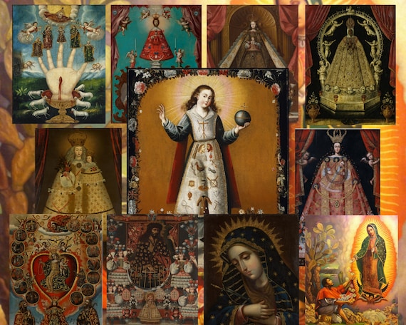 Spanish Colonial Religious Icons: Mexican, Peruvian Saints (Digital Download)