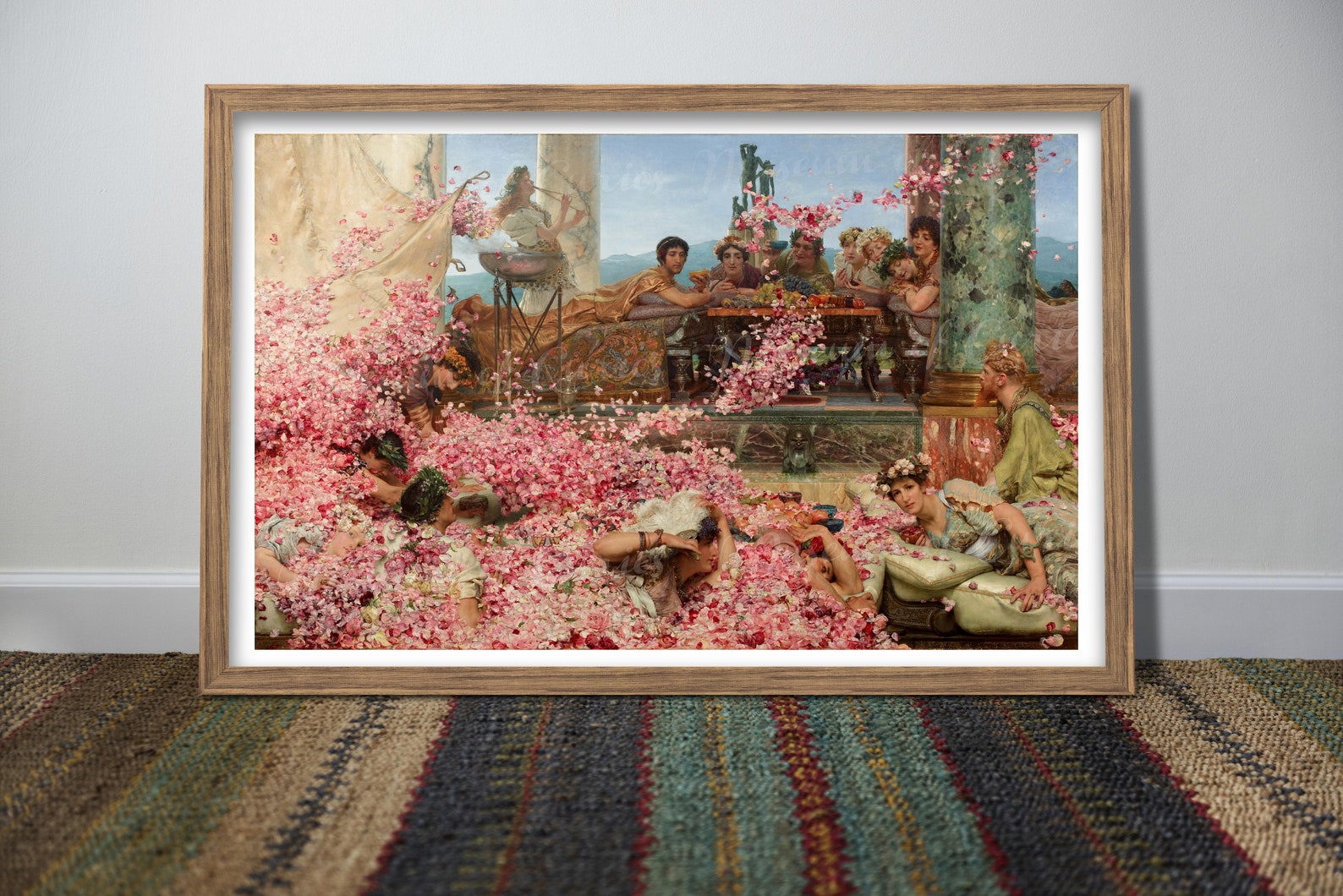 Digital, 1888, the Roses of Heliogabalus, Lawrence Alma-tadema, INSTANT ...