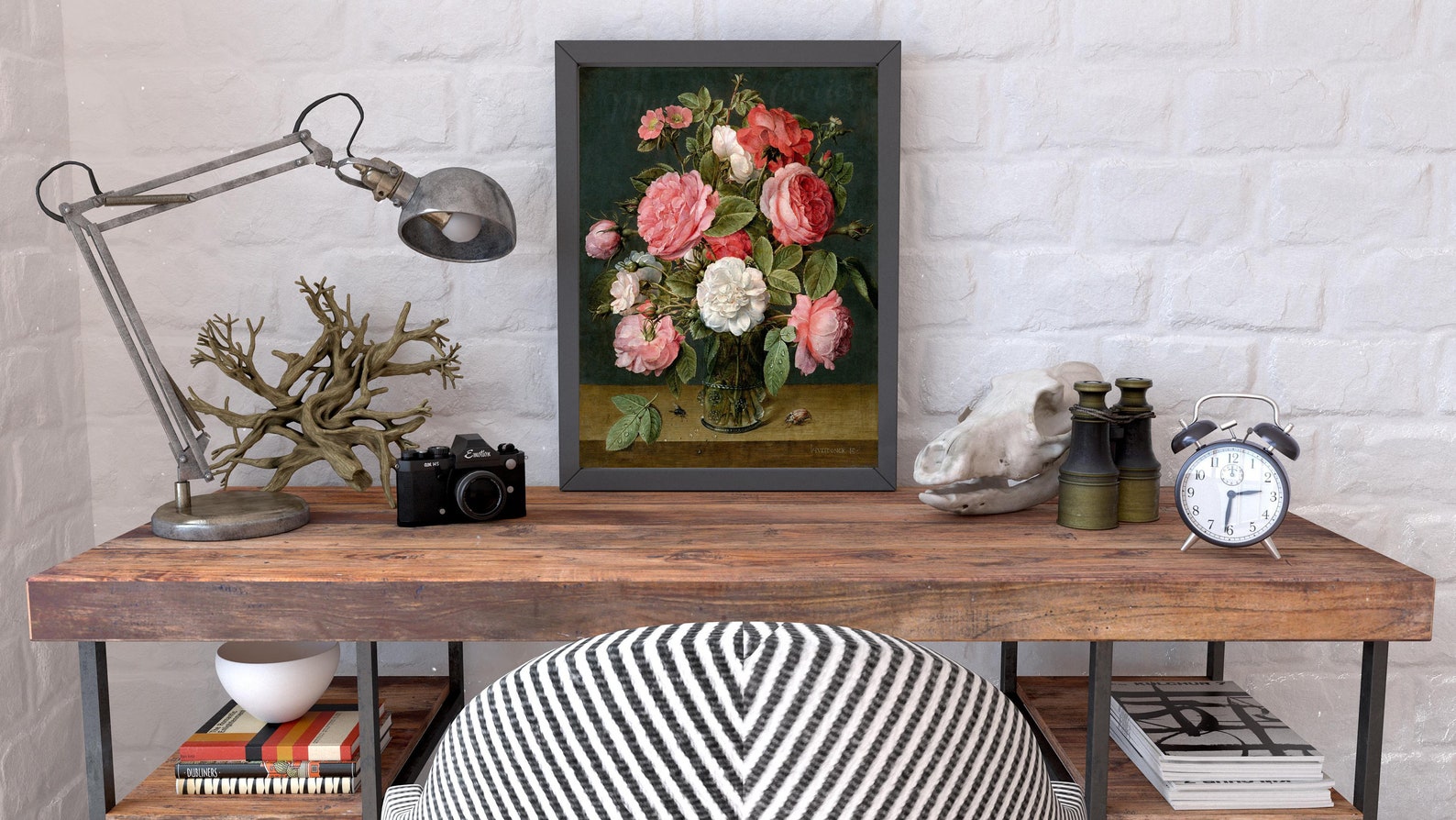 Digital, Roses in A Glass Vase, Jacob Van Hulsdonck, C1640, Flemish