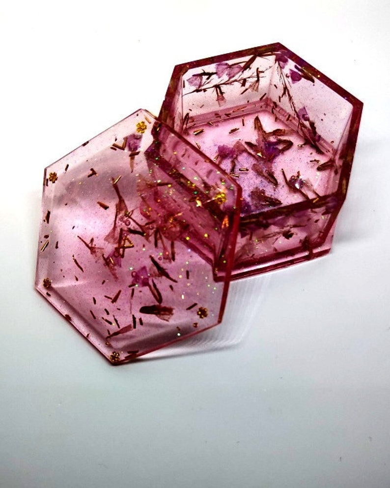 Custom resin box gift handmade epoxy resin jewelry box Etsy
