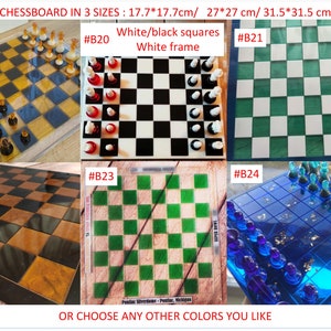 Handmade Checkers Set Stackable Checkers Pieces diameter of - Etsy