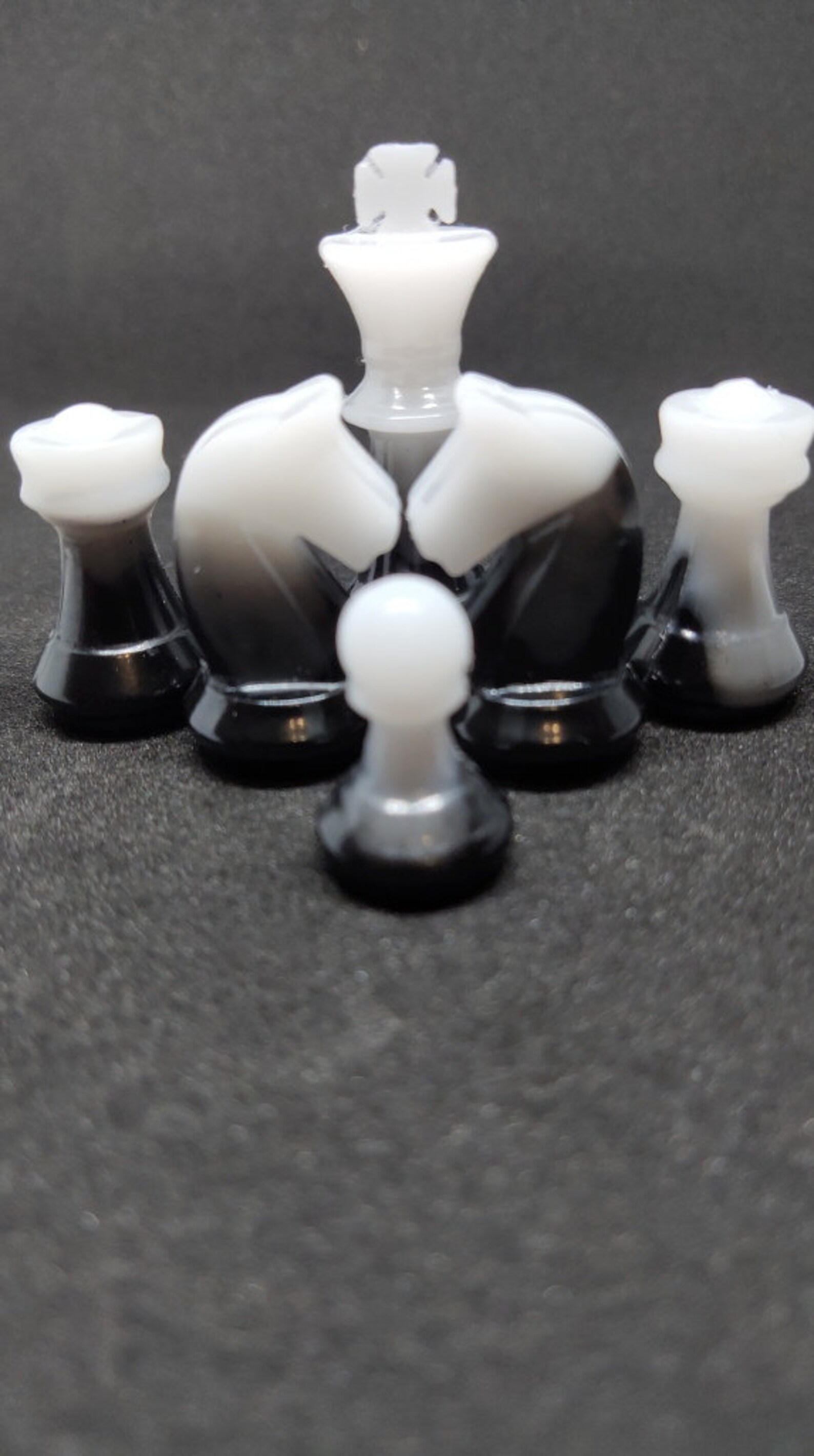 Resin chess set Custom resin chess pieces 45mm king small Etsy