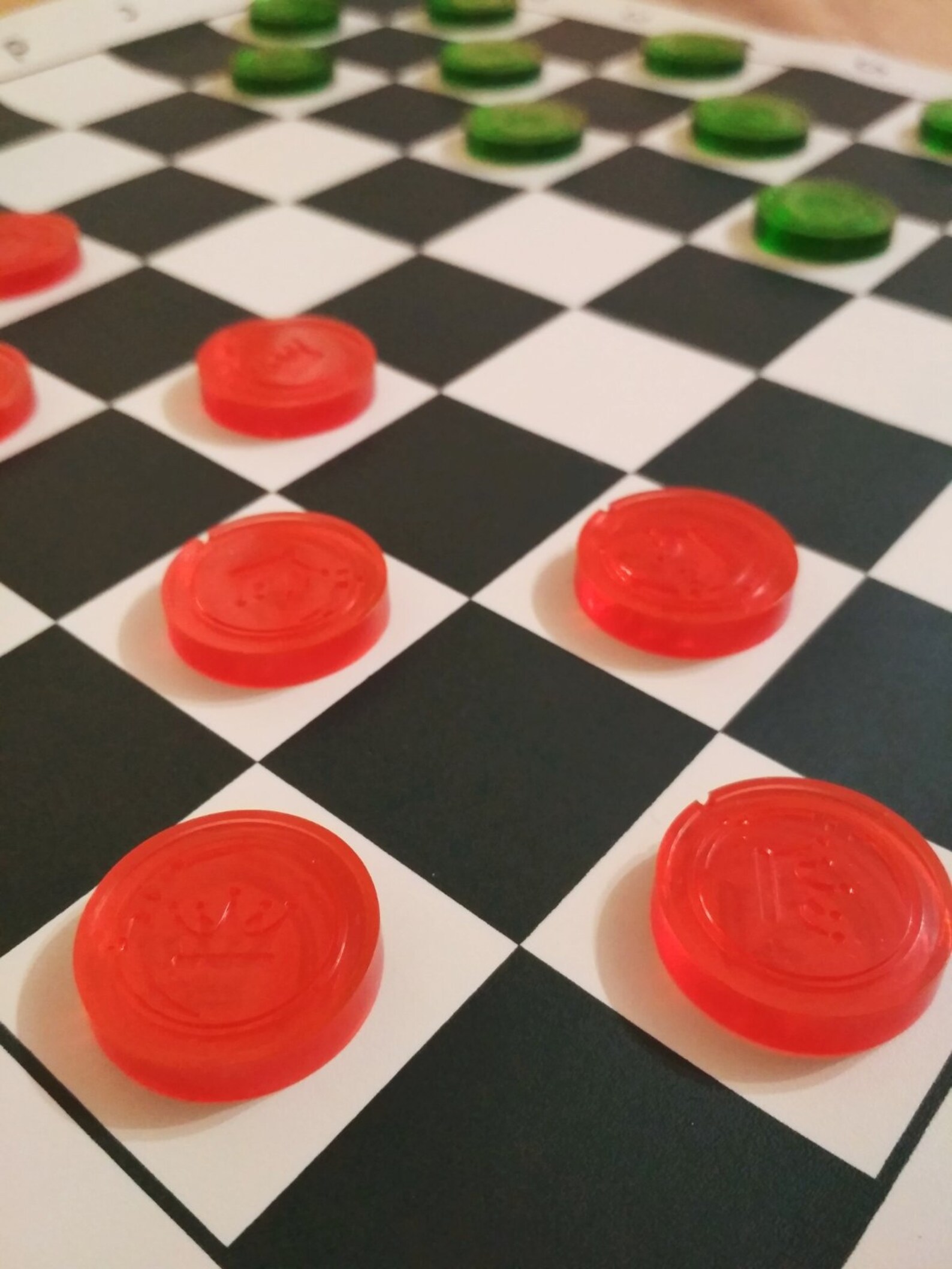 Handmade checkers set Stackable checkers pieces Diameter of Etsy