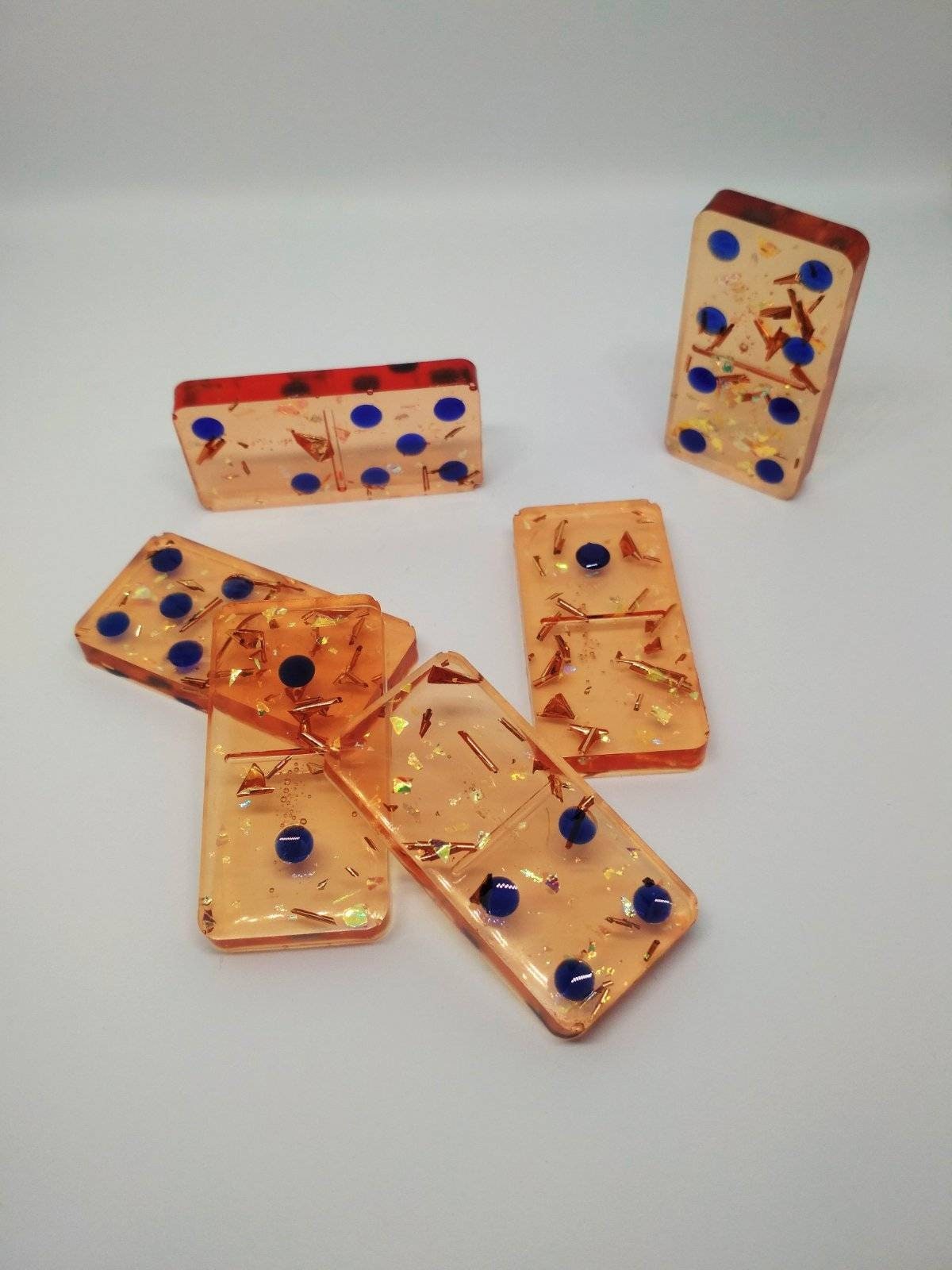 Resin Dominoes Custom Epoxy Resin Domino Set of 28 Pcs Etsy