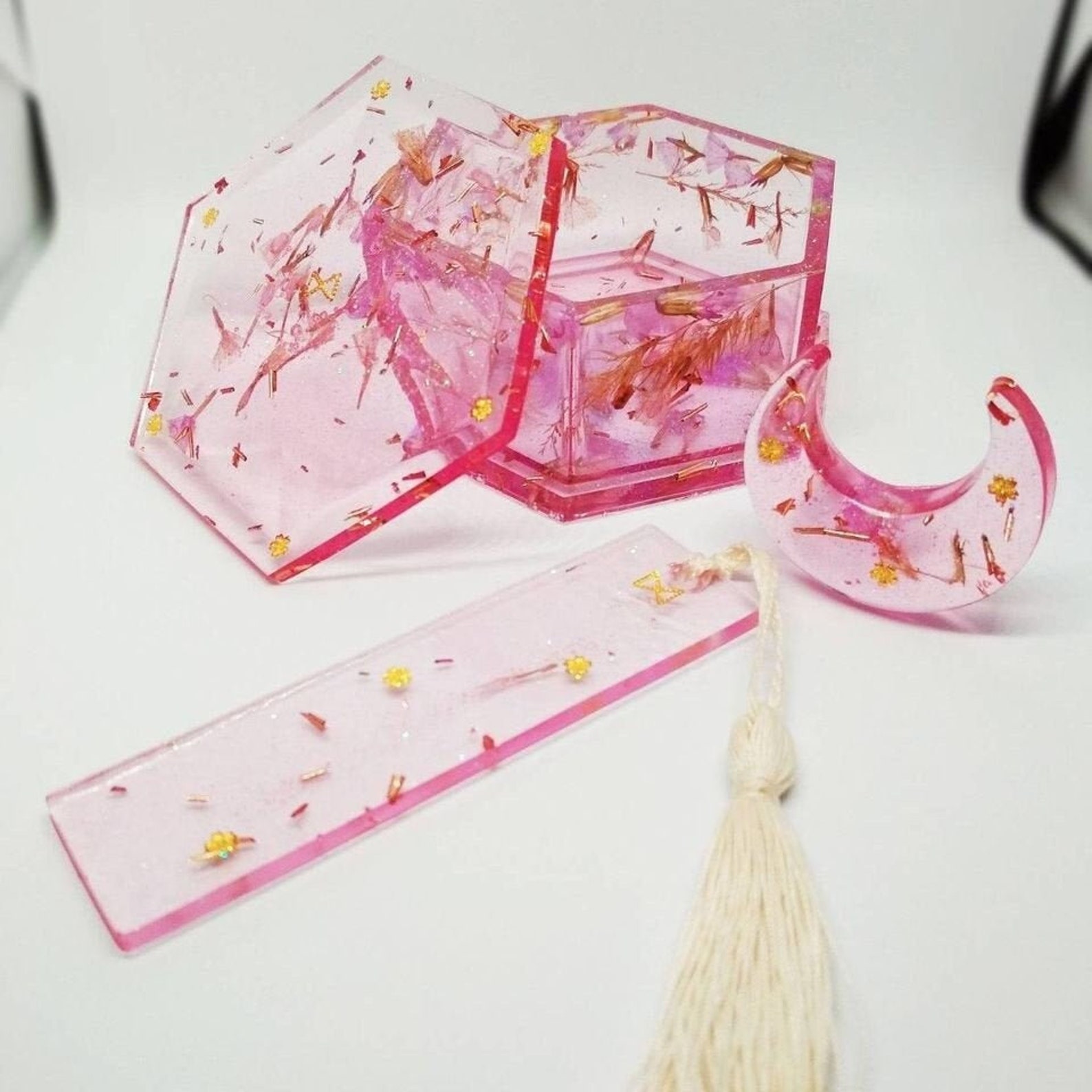 Custom Resin Box Gift Small Jewelry Box Hexagonal Resin Etsy