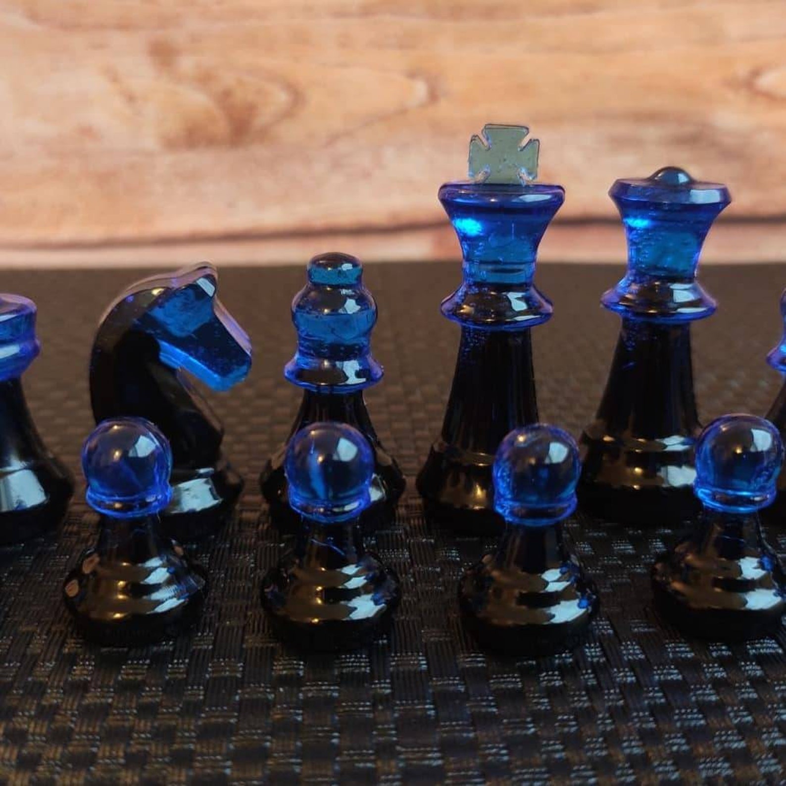 Made to order handmade resin chess pieces Custom chess set Etsy