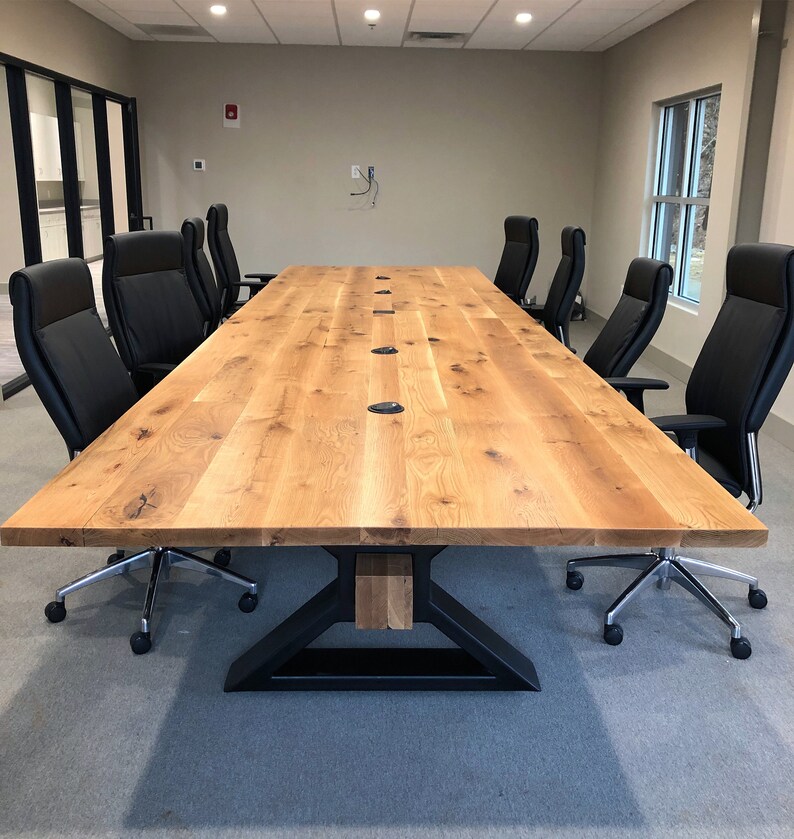 Modern Industrial Conference Table Etsy