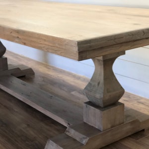 Modern Farmhouse Trestle Base Dining Table