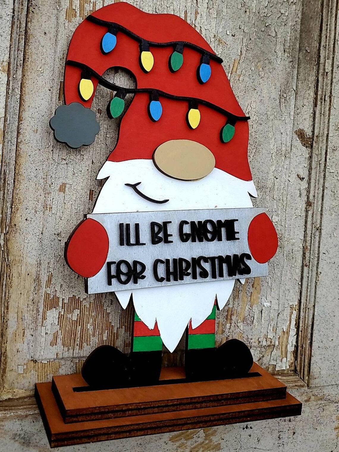 Christmas Gnome Shelf Sitter DIY KIT Etsy