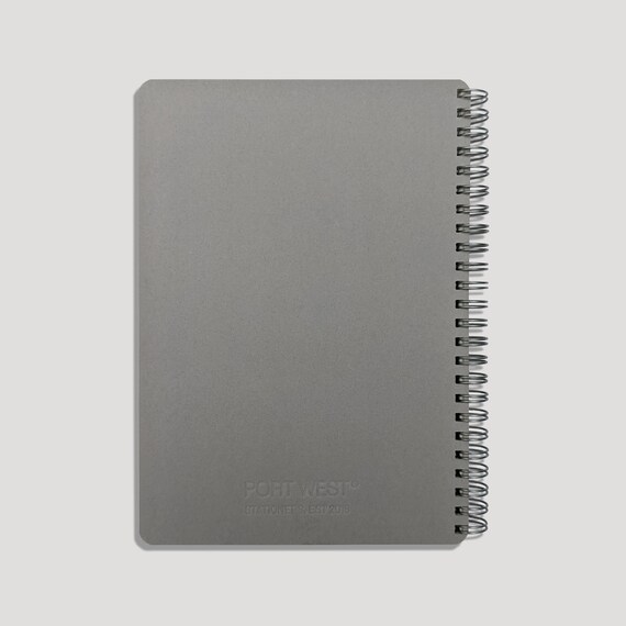 A5 Spiral-bound Sketchbook black Eco-friendly, 100% Recycled Paper & Board,  Wire-bound, Vegan-friendly, Made in the UK. 