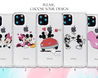 Funda Disney para iPhone 16e, 15, 14 y 13, Minnie Mouse, Galaxy S25 y S24, iPhone X, iPhone 7, iPhone 11 y 12, Galaxy A13 y iPhone X.