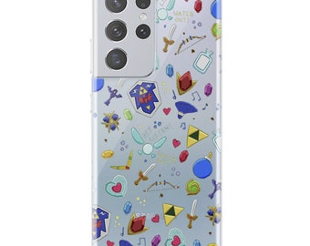Funda The Legend of Zelda para Galaxy S25 y S24 Plus, funda Navi para Galaxy S23, funda Link para Galaxy A13 y Galaxy S22 Ultra, funda híbrida acrílica para Galaxy S22 Plus.