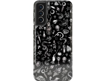 Witchcraft Galaxy S23 case Galaxy S22 plus case Halloween Galaxy S22 case Witch Galaxy S21 FE case Galaxy S22 Ultra case Hard Plastic cover