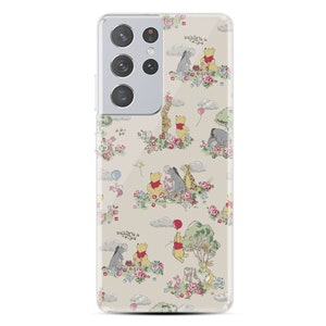 Disney Galaxy S25 S24 case Winnie Pooh Galaxy S23 case Galaxy S22 case Galaxy A13 case Galaxy S22 Ultra case Hybrid Acrylic Galaxy S22 plus