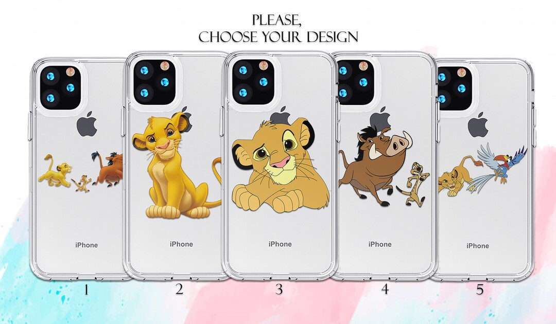 Simba iPhone 16e 15 14 Case King Lion Galaxy S25 S24 Case Disney iPhone ...