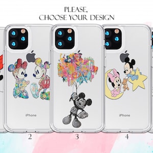 Custodia Minnie Mouse per iPhone 16e, 15 e 14, custodia Topolino per Galaxy S25 e S24, custodia per iPhone 11, 12 e 13, custodia per Galaxy Note 9, custodia per iPhone X, custodia per Galaxy A13 SE