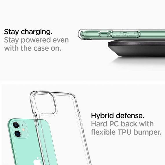 Spigen Funda iPhone 13 Case Ultra Hybrid para Apple iPhone 13 (2021) -  Crystal Clear : .com.mx: Electrónicos
