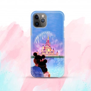 Funda Mickey Mouse para Galaxy S25, S24 FE, Disney Castle para iPhone 17, 16e, 15, 14, 13, 12 y 11, Google Pixel 6, 7, 8, 9 y 10, iPhone X y Xr, Galaxy Note 10