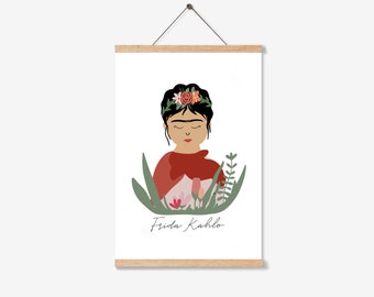 Frida Kahlo Reversible Apron “Empowered” New Black