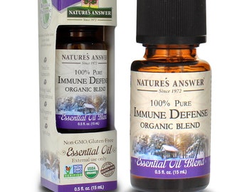 Nature's Answer 100% pure Essential Oil - Immune Defense Organic Blend - 1/2 oz organic Essential Oil