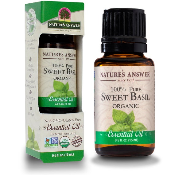Nature's Answer 100 pure Essential Oil Sweet Basil Etsy