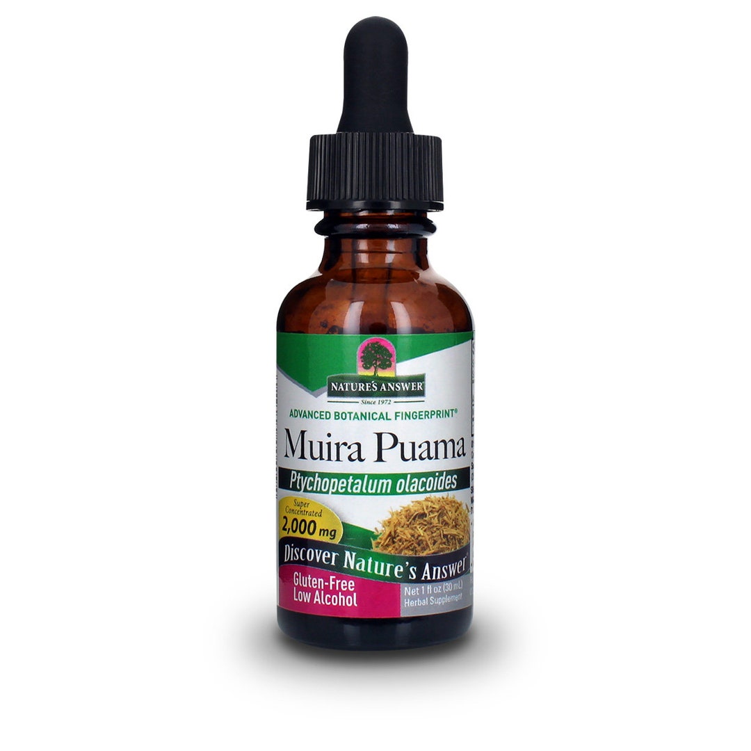 Nature's Answer Low Alcohol Muira Puama Herbal Extract 2,000 Mg 1 Oz Herbal Supplement Muira