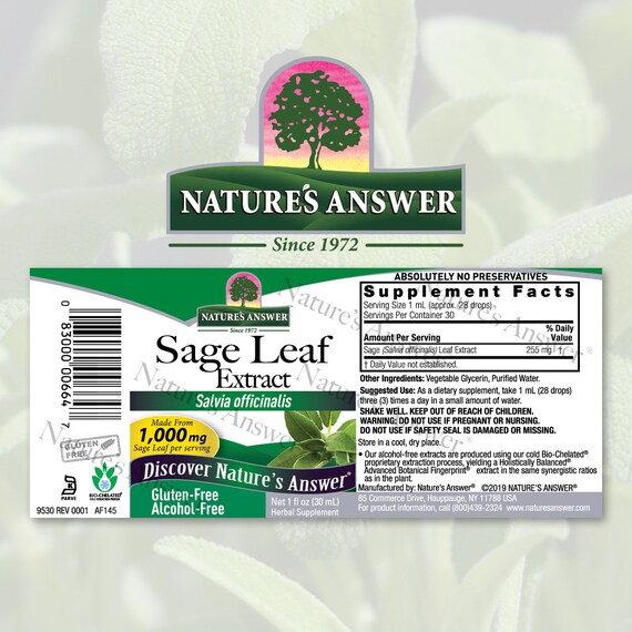 Sage Leaf Supplement