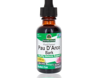 Natures Answer Alcohol Free - Pau D&#39;Arco herbal extract - 2000 mg - 1 oz herbal supplement Pau D&#39;Arco extract
