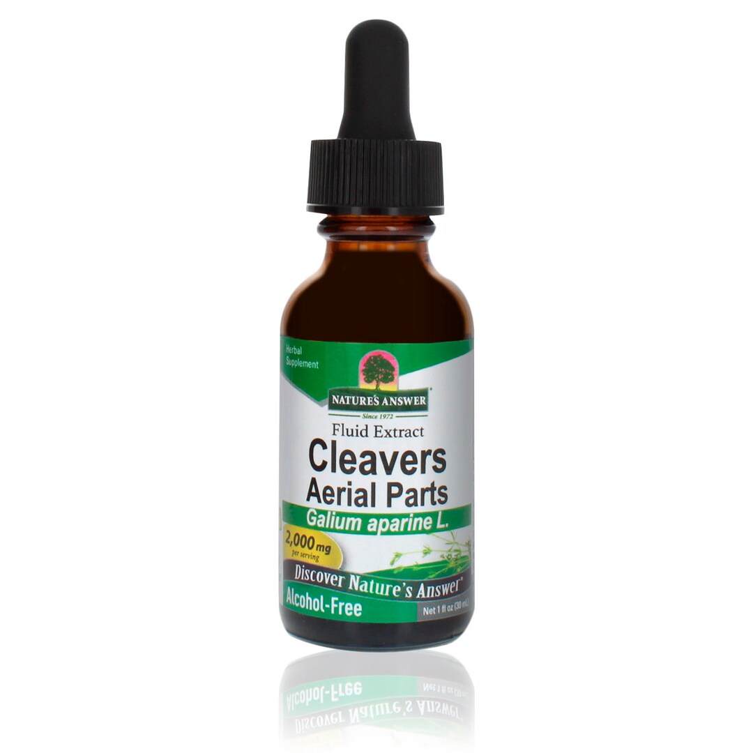 Natures Answer Alcohol Free Cleavers Aerial Parts Herbal Extract 2000