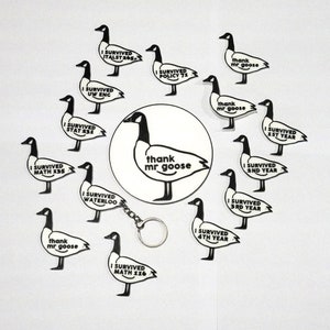 Custom Goose Keychain + Coaster + Magnet || University of Waterloo | Gag Gift | Canada Goose | Custom | Fob | Keychain | Gift | 3D Printed