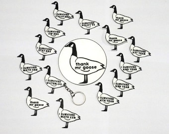 Waterloo Goose Keychain, Coaster & Magnet | 3D Printed Gag Gift